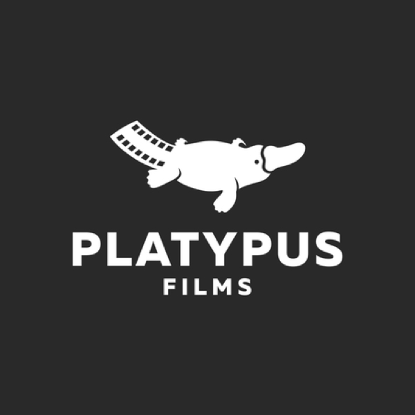Logo e sito web Squarespace dal titolo 'Platypus Films'